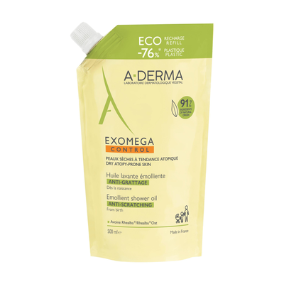 Image ADERMA Exomega Huile lavante émollient recharge 500mL